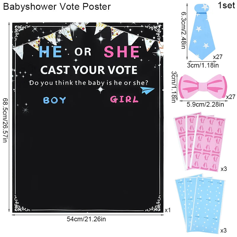 Interactive Gender Reveal Voting Board™